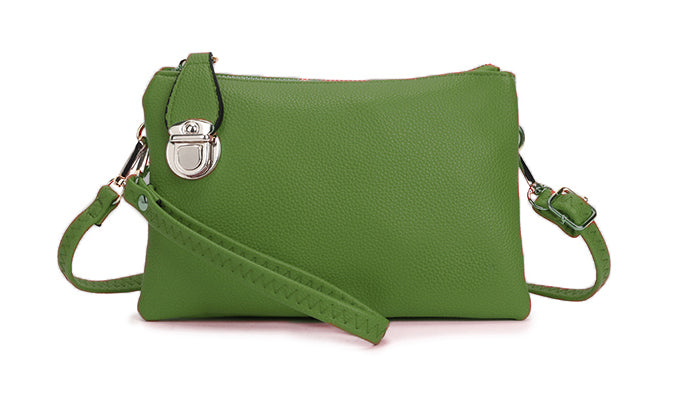 Apple Green Crossbody Clutch Bag