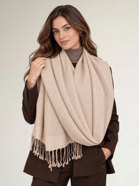 ROSE GOLD PAISLEY PRINT REVERSIBLE PASHMINA SHAWL SCARF - A-SHU.CO.UK