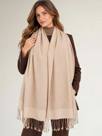 ROSE GOLD PAISLEY PRINT REVERSIBLE PASHMINA SHAWL SCARF - A-SHU.CO.UK