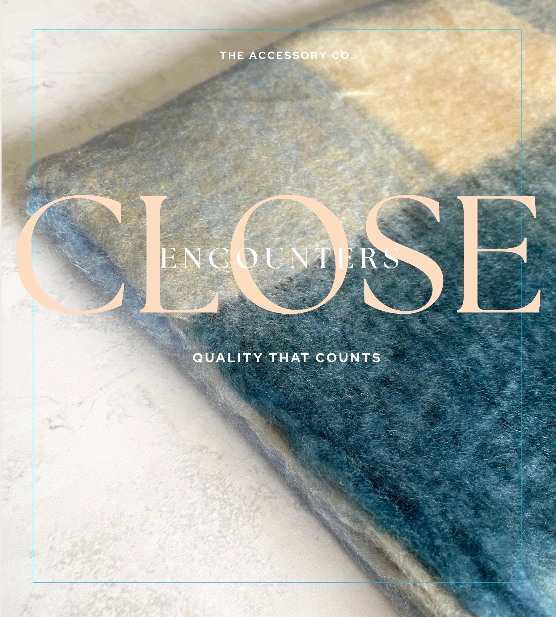 BABY BLUE CHECKED WOOL RAINBOW BLANKET SCARF OVERSIZED WINTER SHAWL WRAP