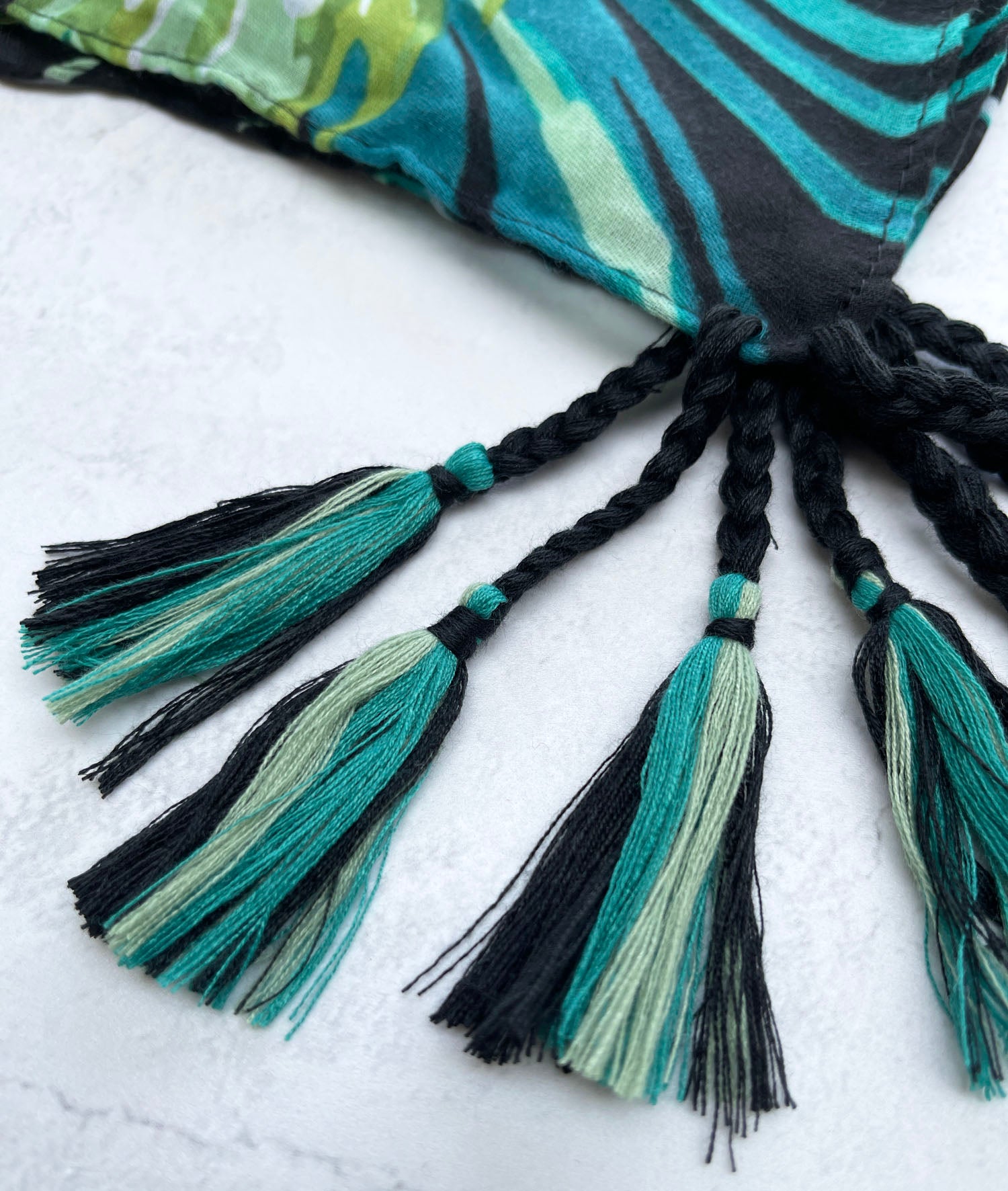 Black Leopard Print Scarf