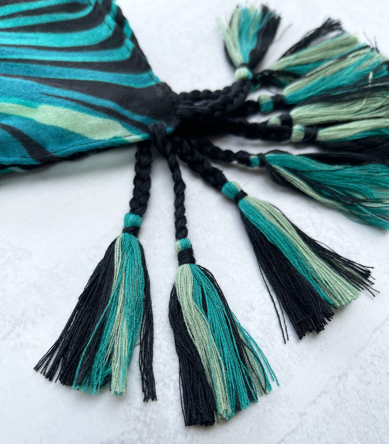 Black Leopard Print Scarf