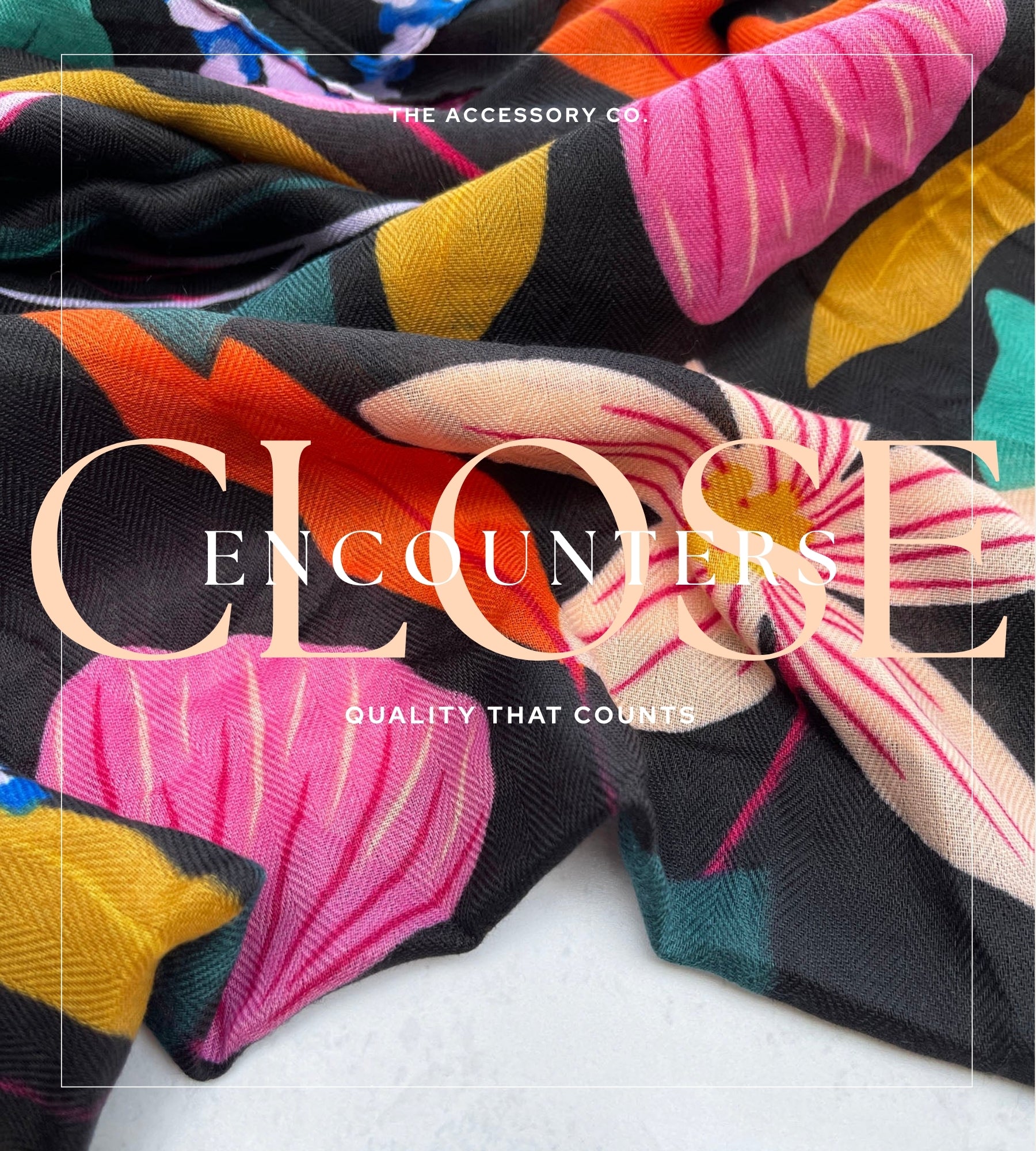 BLACK ROSE FLORAL PRINT SQUARE TASSEL SCARF - A-SHU.CO.UK