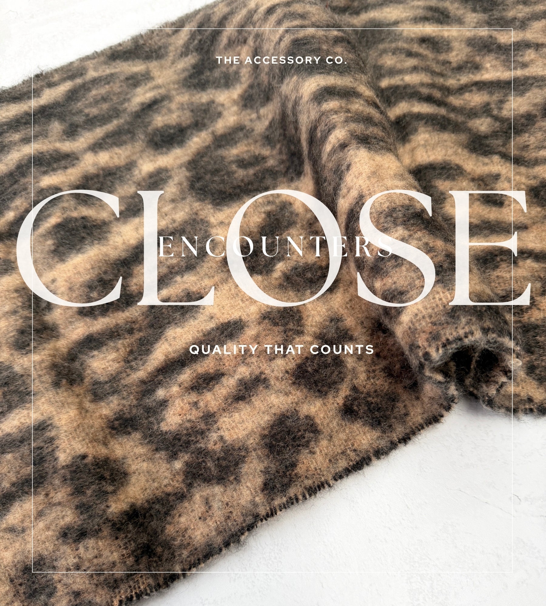 BROWN FLUFFY LEOPARD PRINT OVERSIZED BLANKET SCARF SHAWL WRAP