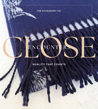 CASHMERE HIGHLAND COW PRINT REVERSIBLE WINTER SHAWL BLANKET SCARF - NAVY GREY