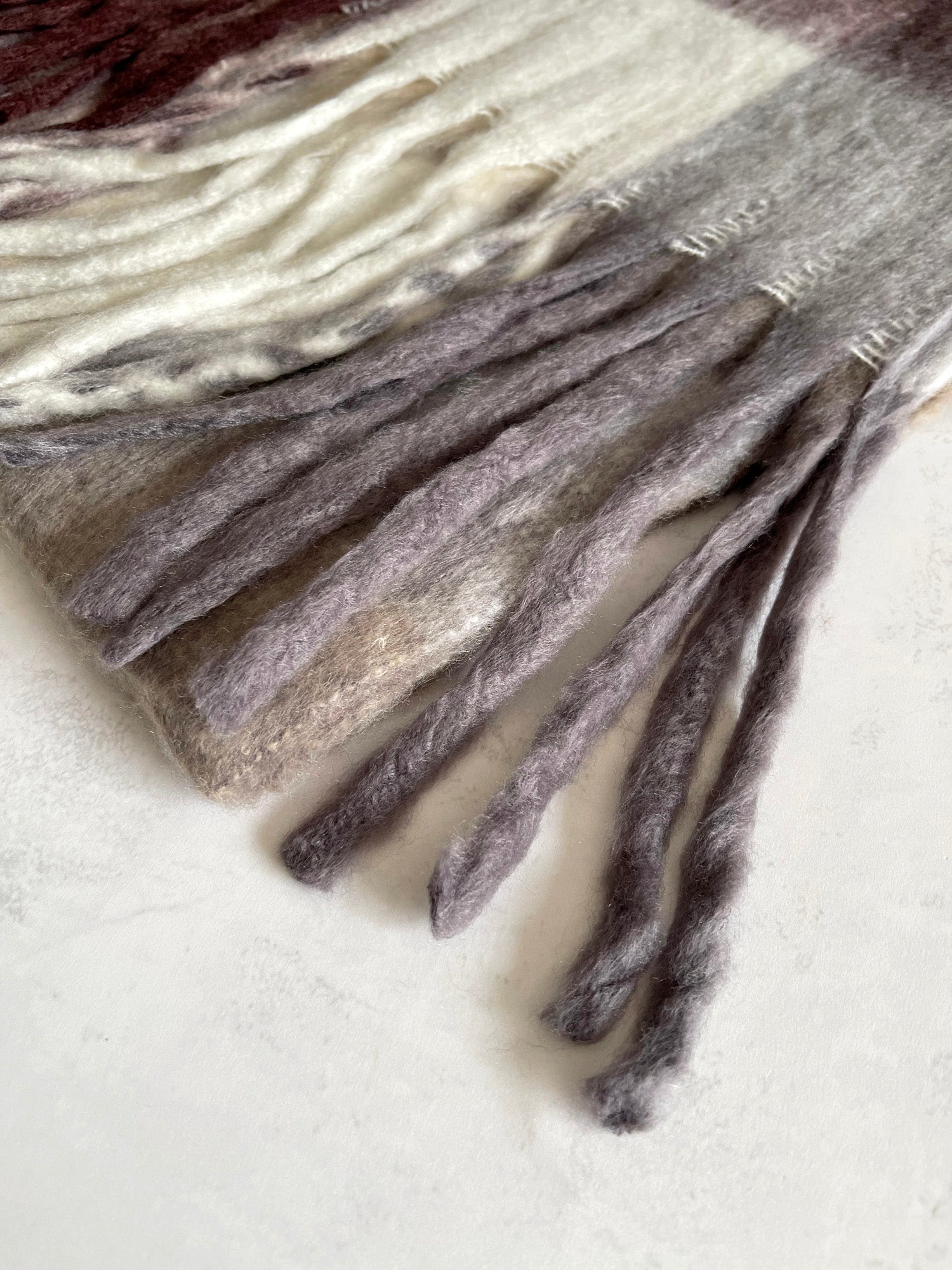 Womens Checked Scarf