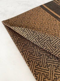 GEOMETRIC BLACK LIGHTWEIGHT PASHMINA SHAWL SCARF