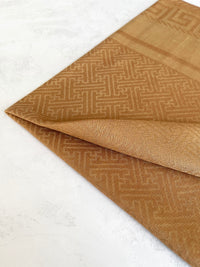 GEOMETRIC GOLDEN BEIGE LIGHTWEIGHT PASHMINA SHAWL SCARF