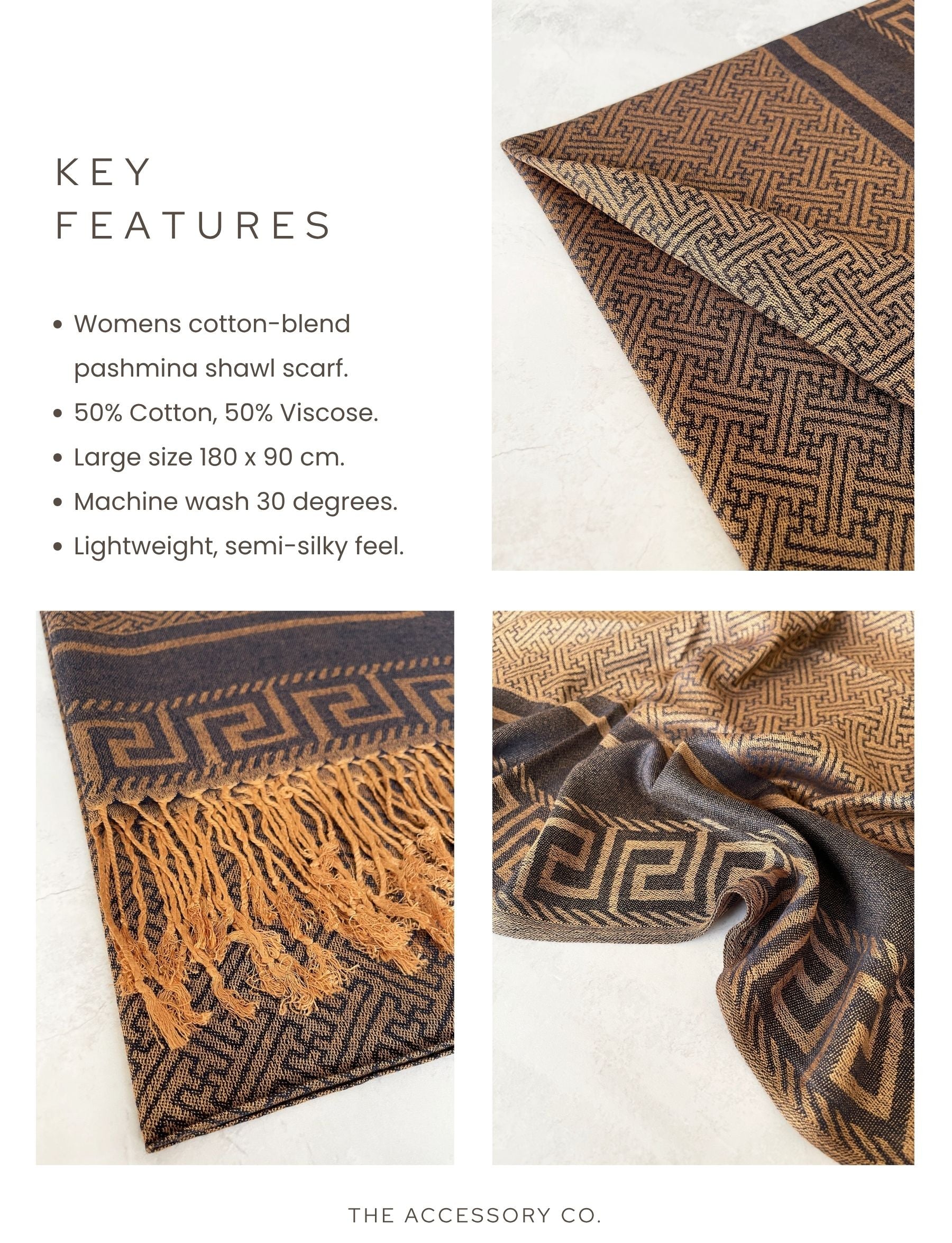 GEOMETRIC PLUM LIGHTWEIGHT PASHMINA SHAWL SCARF - A-SHU.CO.UK