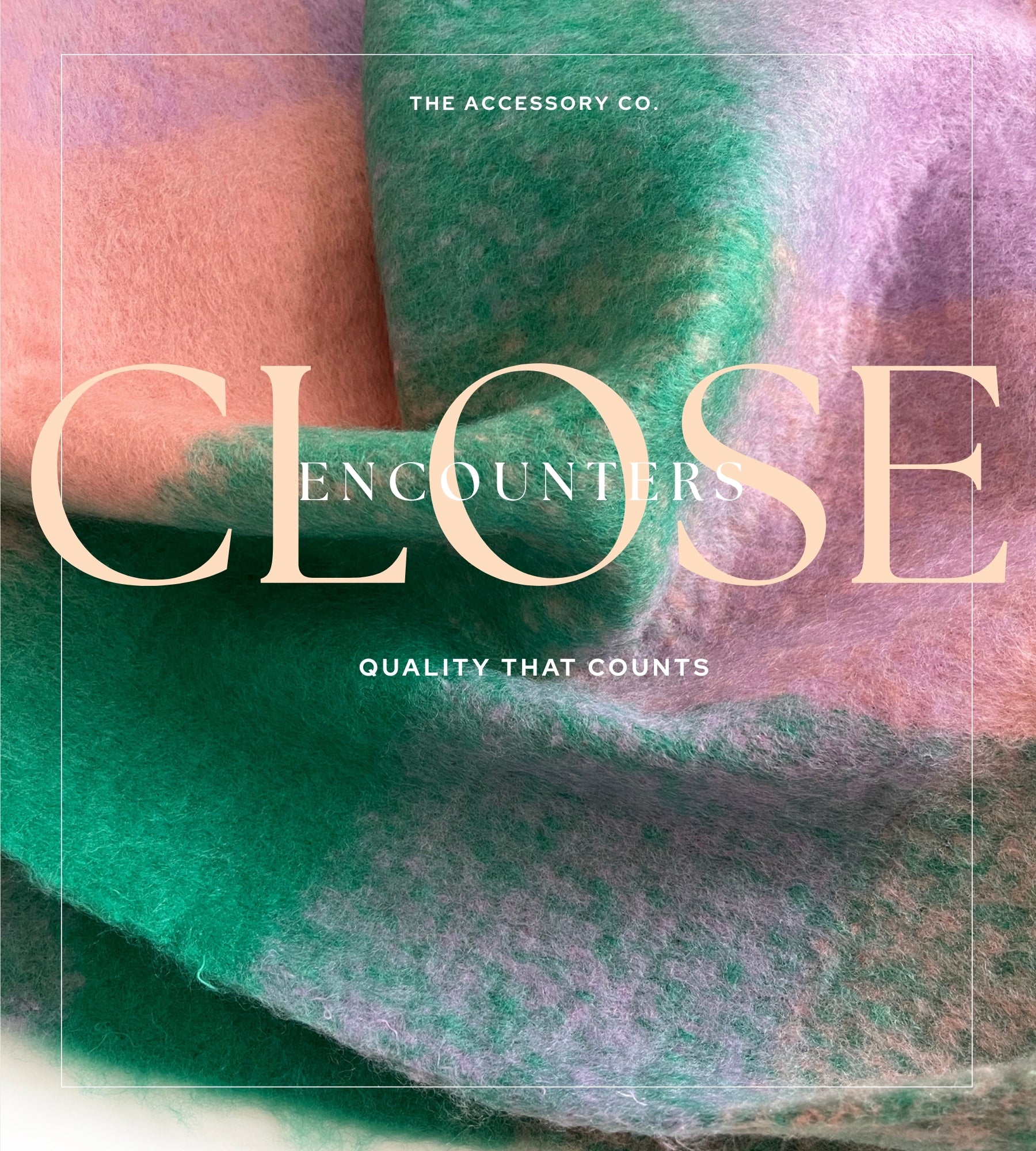 GREEN CHECKED WOOL RAINBOW BLANKET SCARF OVERSIZED WINTER SHAWL WRAP