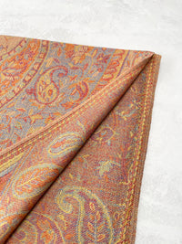 LARGE BEIGE MULTI COLOUR PAISLEY PASHMINA SHAWL SCARF WRAP