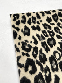 LARGE BLACK CREAM LEOPARD PRINT REVERSIBLE WINTER SHAWL BLANKET SCARF