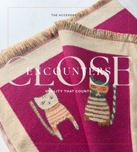LARGE CASHMERE FUCHSIA PINK CAT PRINT REVERSIBLE WINTER SHAWL BLANKET SCARF