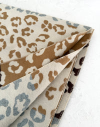 Cream Multicolour Leopard Print Scarf