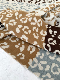 Cream Multicolour Leopard Print Scarf