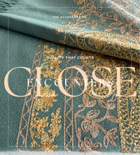 LARGE PASTEL GREEN PAISLEY CASHMERE COTTON BLEND WINTER SHAWL BLANKET SCARF