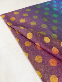 LARGE PURPLE MULTI-COLOUR DOT PRINT PASHMINA SHAWL SCARF