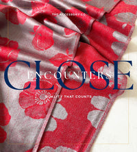 LARGE REVERSIBLE GREY AND RED POPPY PASHMINA SHAWL SCARF - A-SHU.CO.UK
