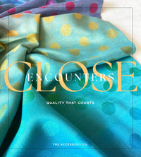 LARGE BLUE MULTI-COLOUR DOT PRINT PASHMINA SHAWL SCARF - A-SHU.CO.UK
