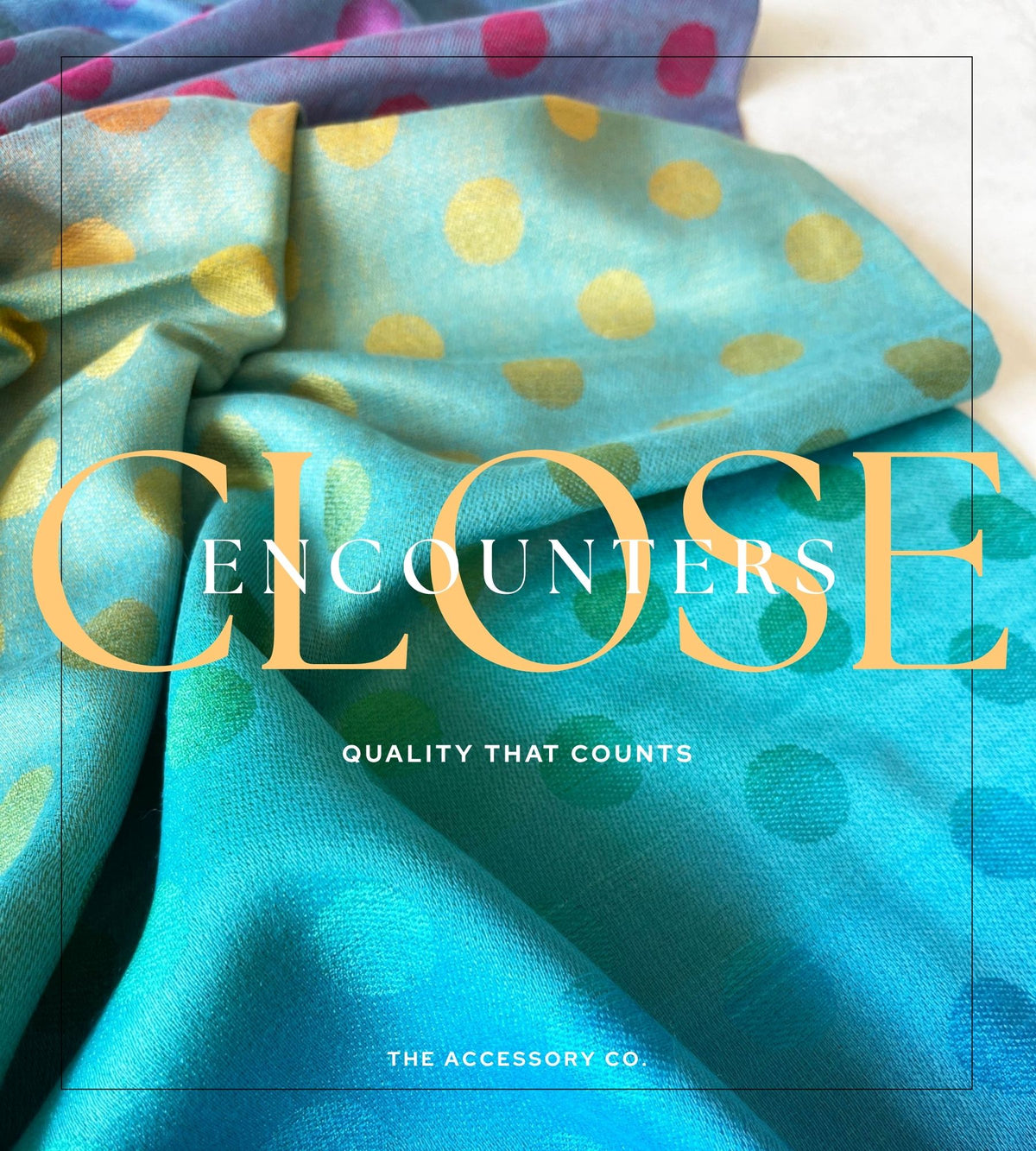 LARGE BLUE MULTI-COLOUR DOT PRINT PASHMINA SHAWL SCARF - A-SHU.CO.UK