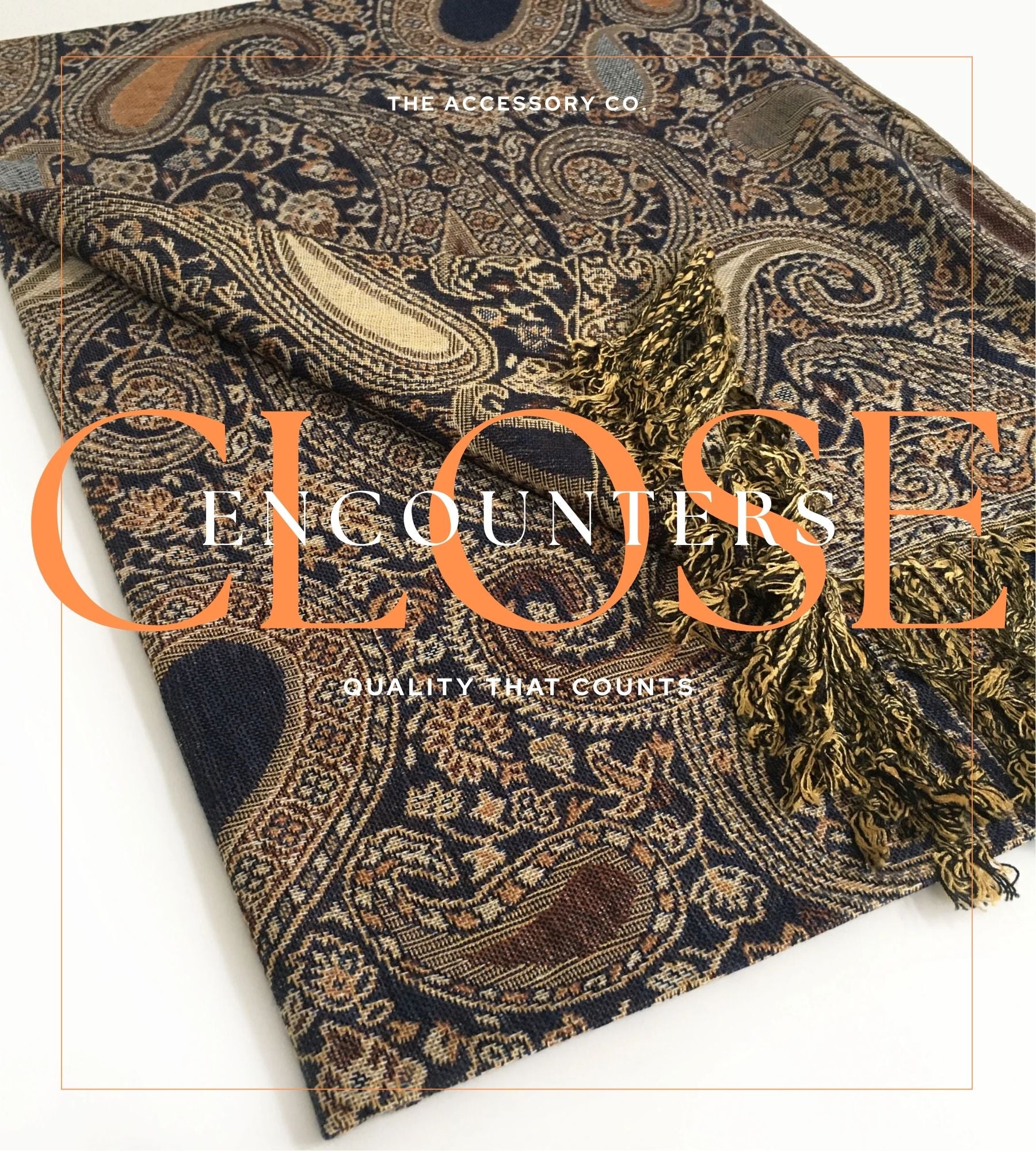 LARGE BROWN MULTI COLOUR PAISLEY PRINT PASHMINA SHAWL SCARF - A-SHU.CO.UK