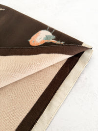 LARGE BROWN ROBIN REVERSIBLE WINTER SHAWL BLANKET SCARF