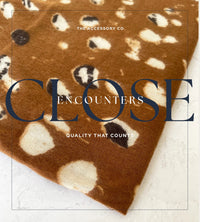 LARGE BROWN WOOL SPOTTY LEOPARD PRINT SCARF