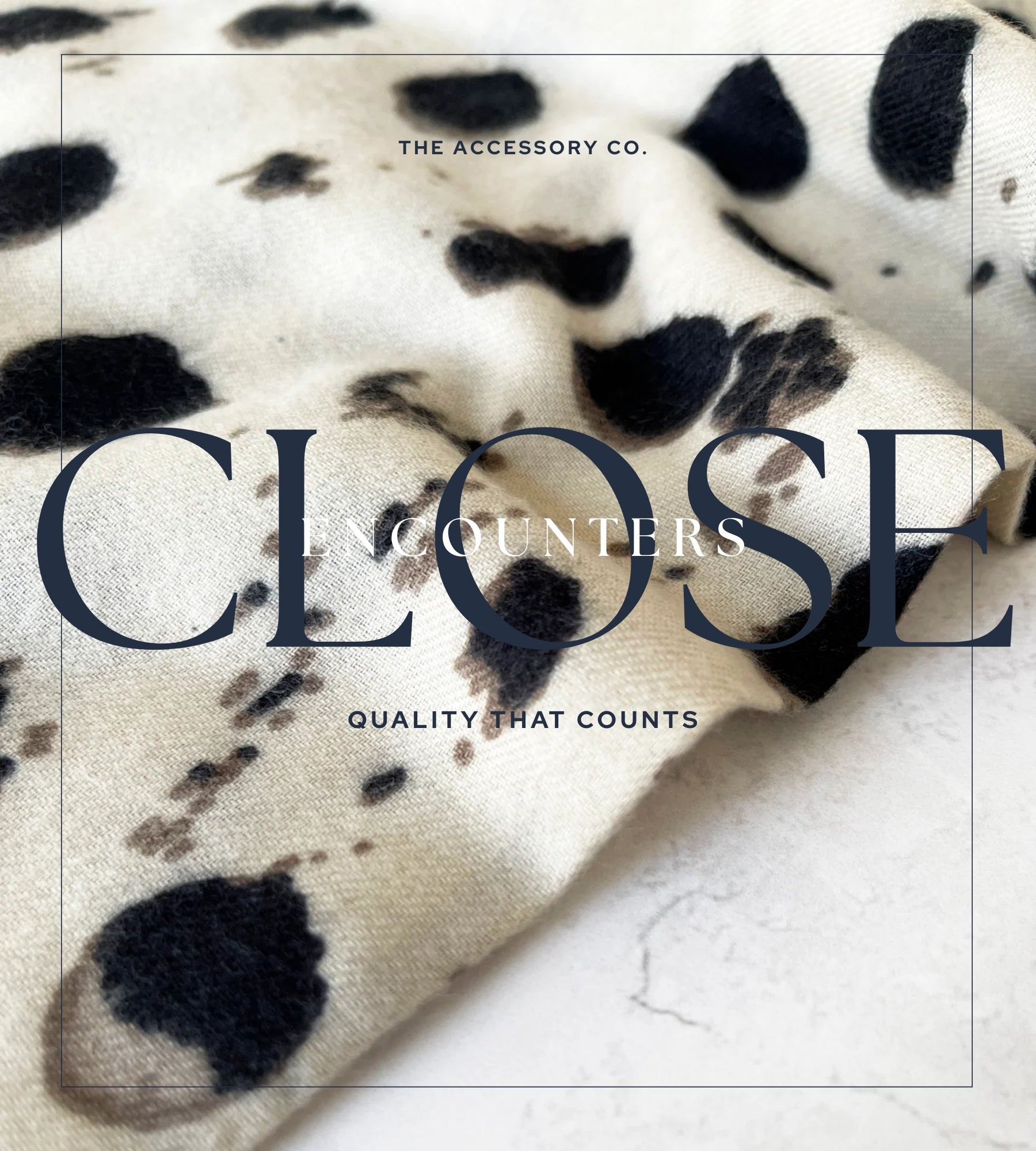 LARGE CREAM WOOL SPOTTY LEOPARD PRINT SCARF