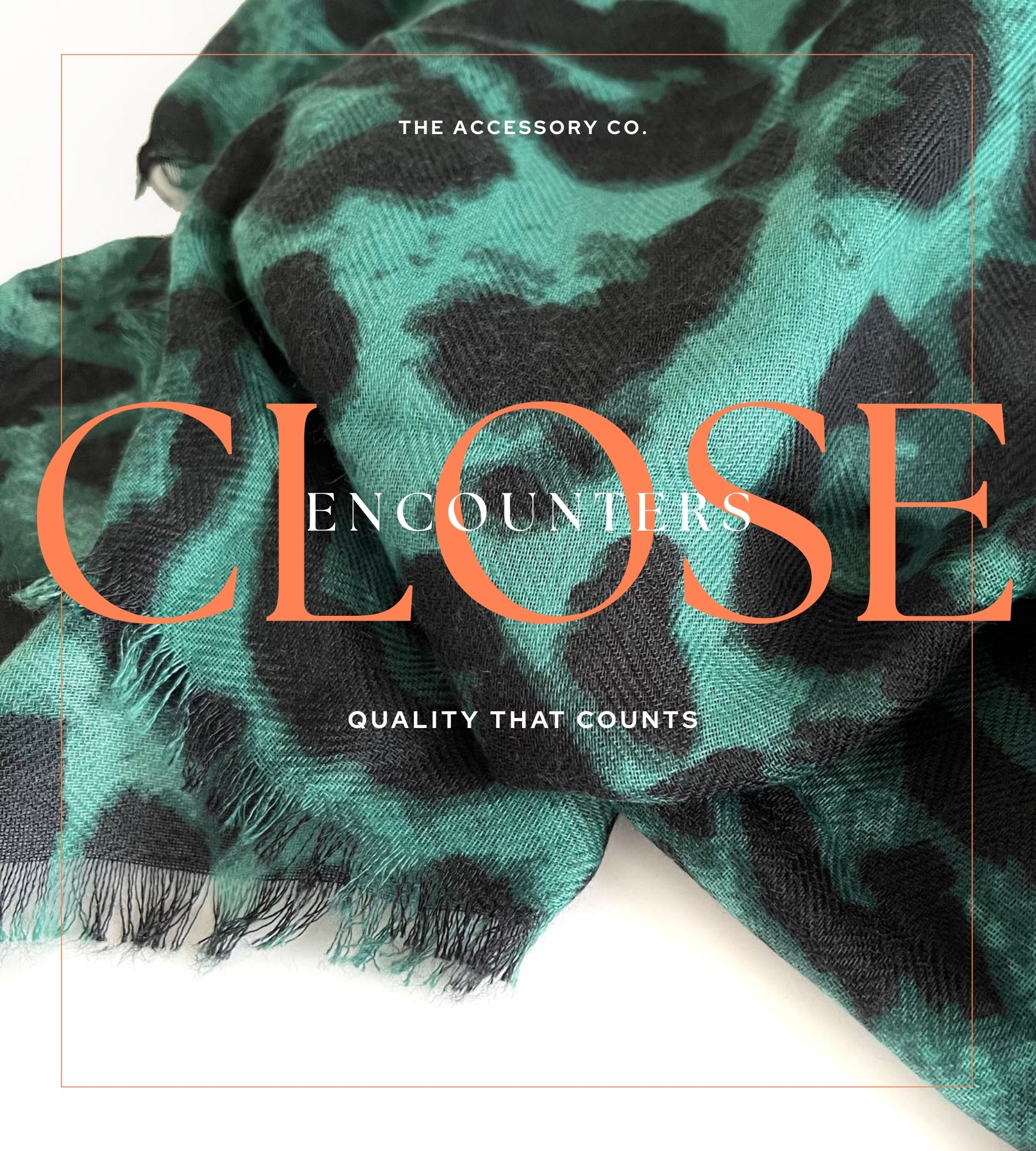 LARGE DARK GREEN LEOPARD PRINT SCARF