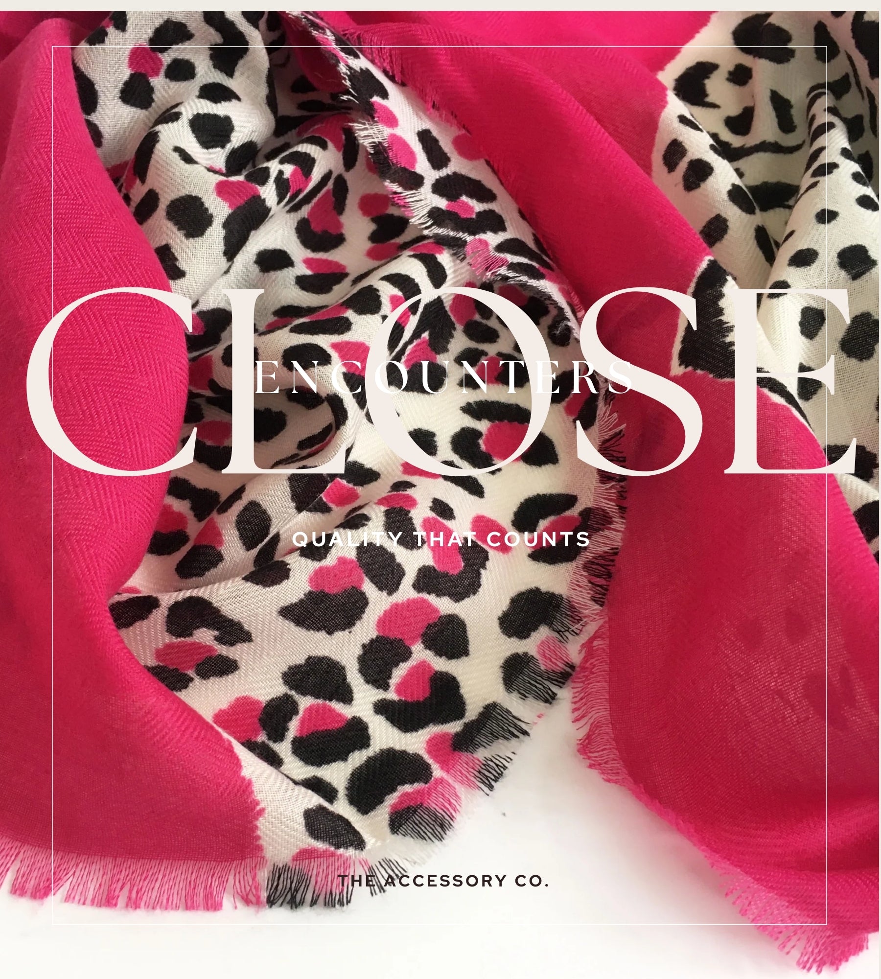 LARGE FUCHSIA PINK TIGER AND LEOPARD PRINT SHAWL SCARF - A-SHU.CO.UK