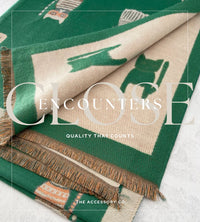 LARGE GREEN CAT THICK REVERSIBLE WINTER SHAWL BLANKET SCARF
