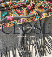 LARGE GREY COLOURFUL PAISLEY CASHMERE COTTON BLEND WINTER SHAWL BLANKET SCARF