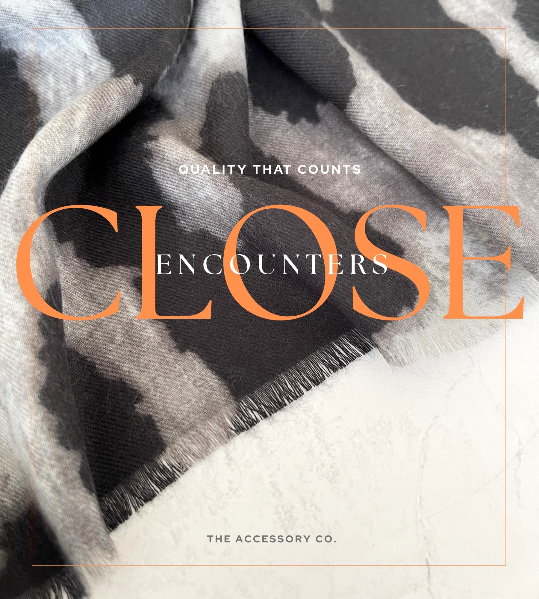 LARGE GREY WOOL BIG LEOPARD PRINT SCARF