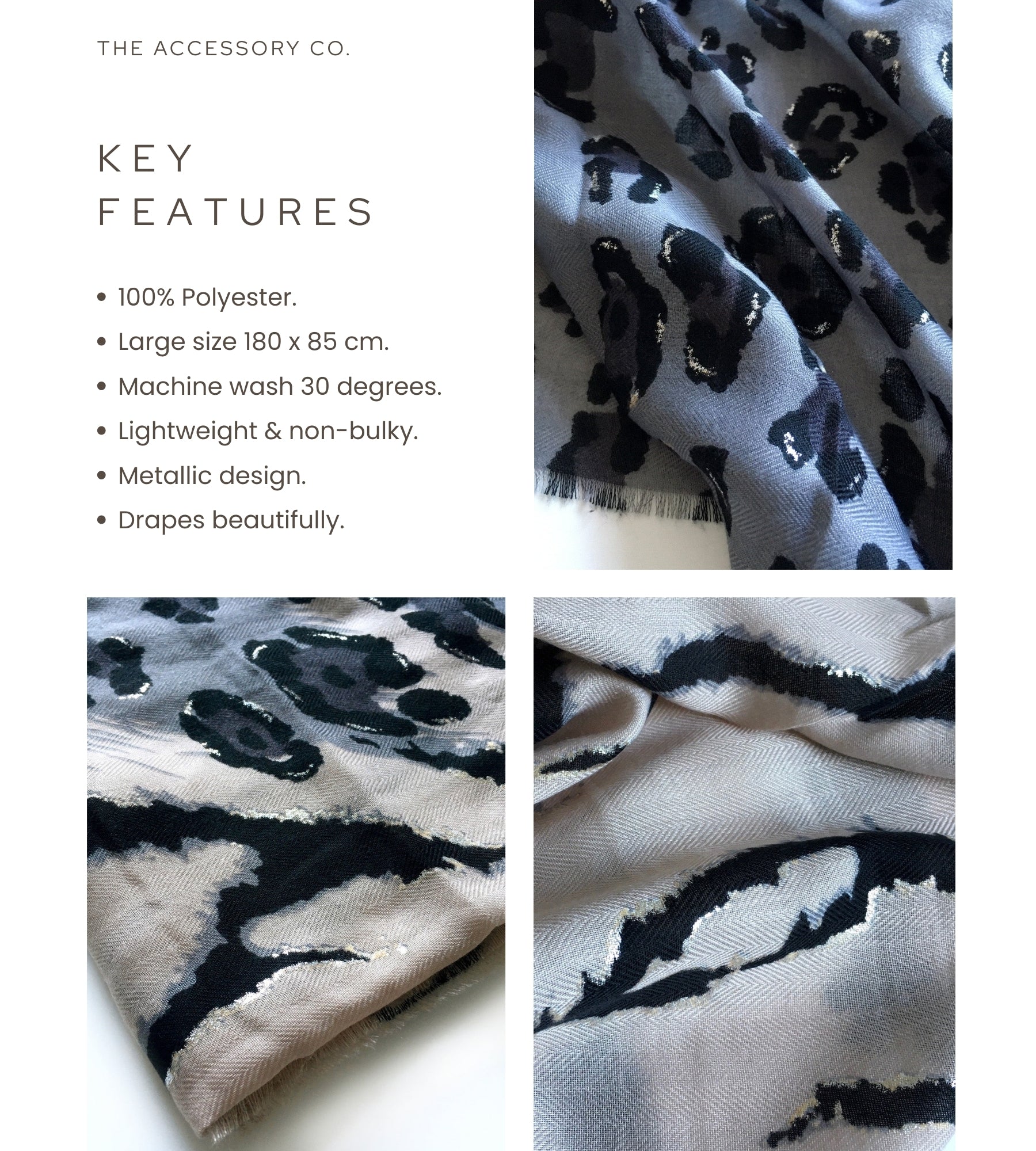 LARGE PALE PINK ZEBRA AND LEOPARD PRINT SHAWL SCARF