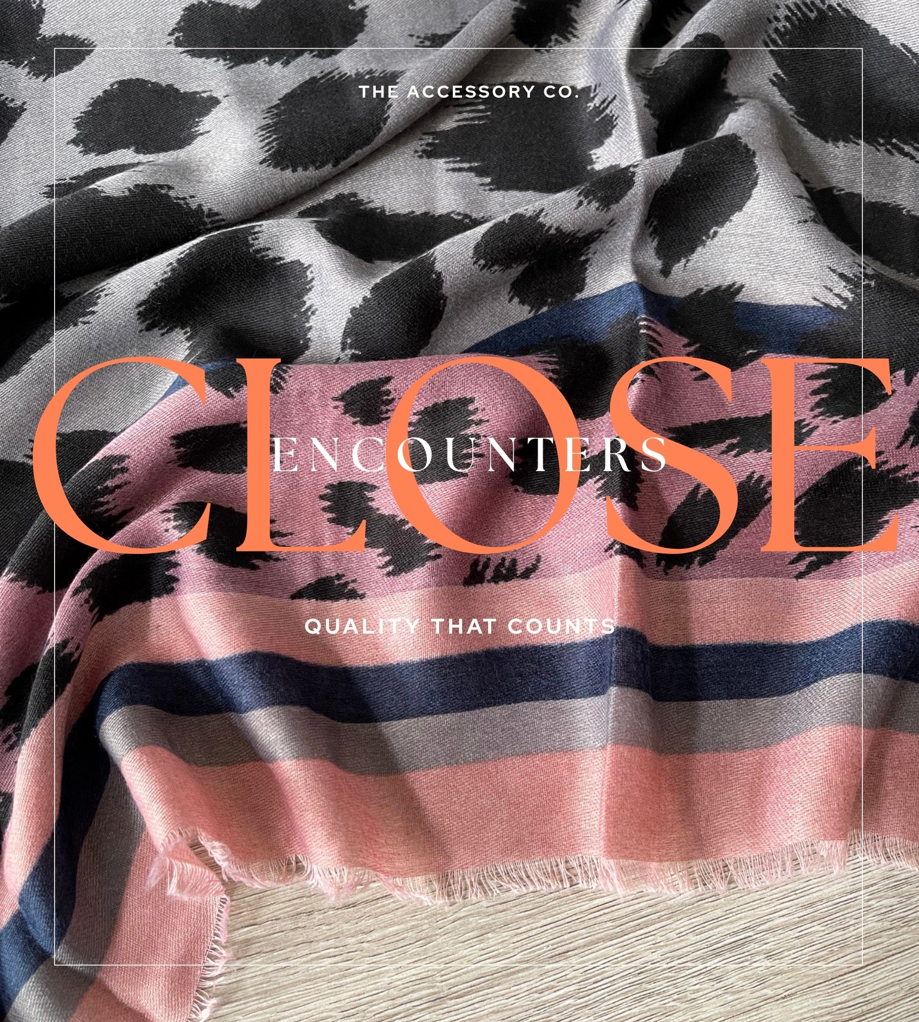 LARGE PINK STRIPE LEOPARD PRINT SCARF