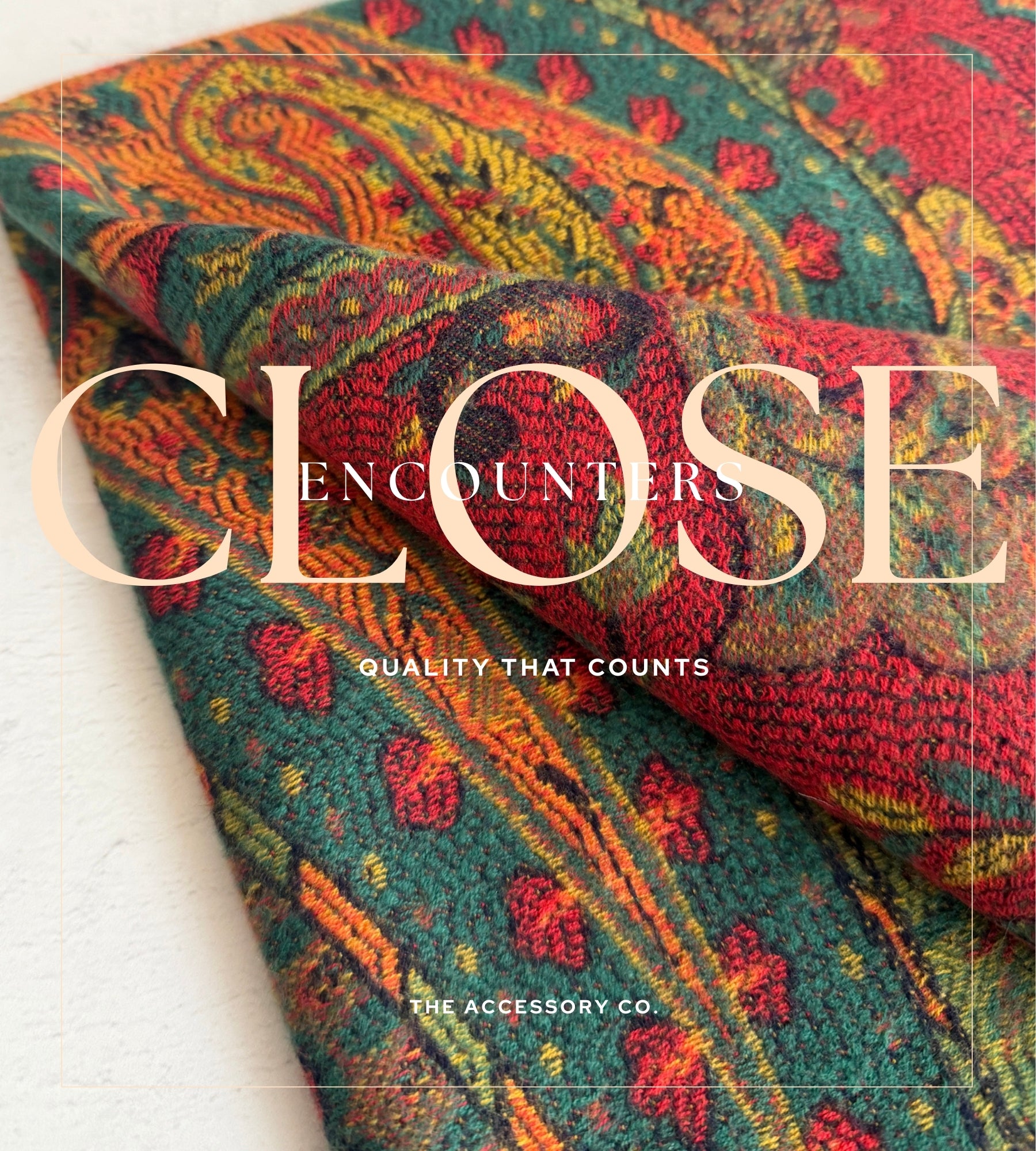 LARGE REVERSIBLE TRADITIONAL PAISLEY WINTER SHAWL BLANKET SCARF - GREEN