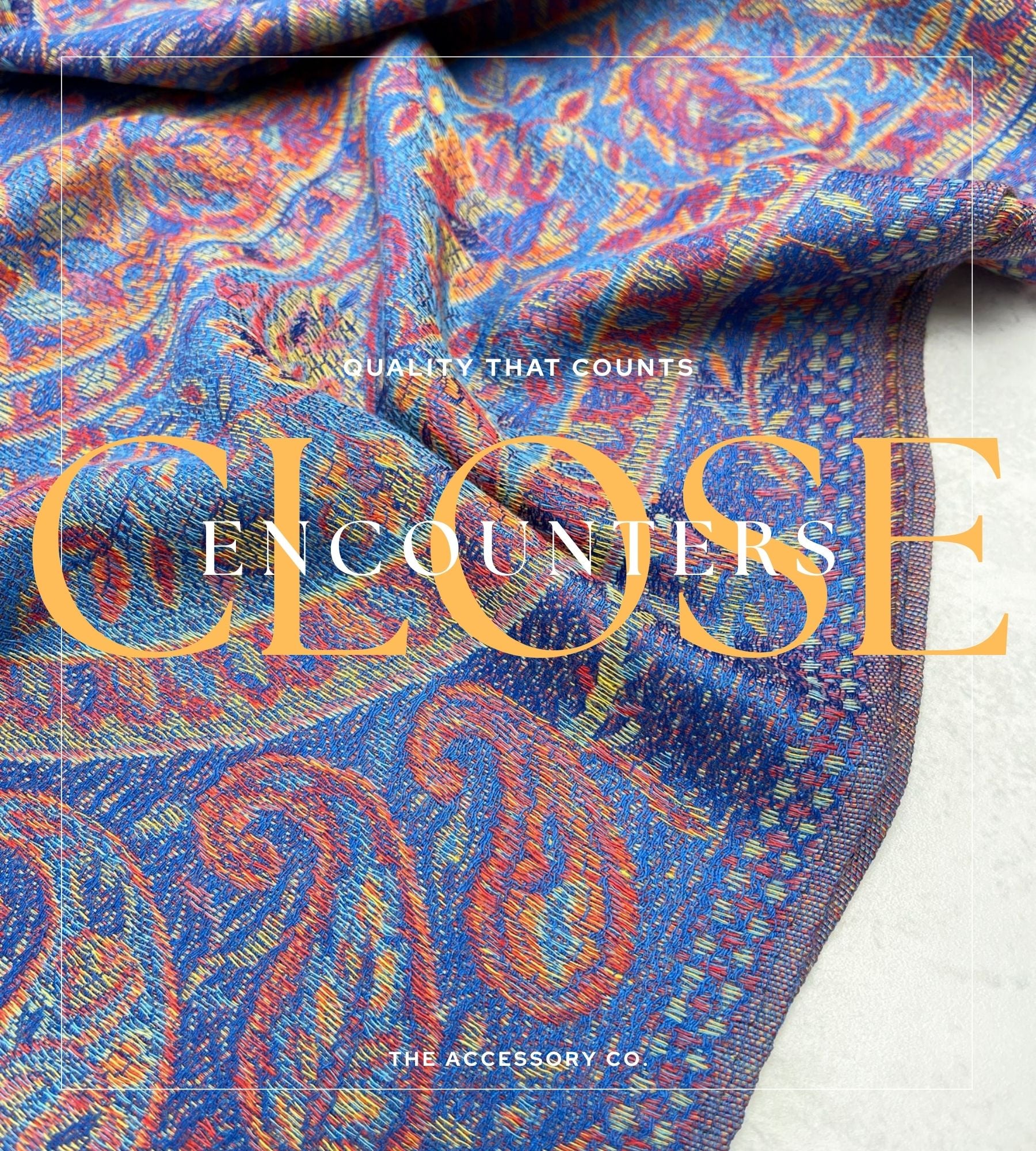 LARGE ROYAL BLUE MULTI COLOUR PAISLEY PASHMINA SHAWL SCARF WRAP - A-SHU.CO.UK