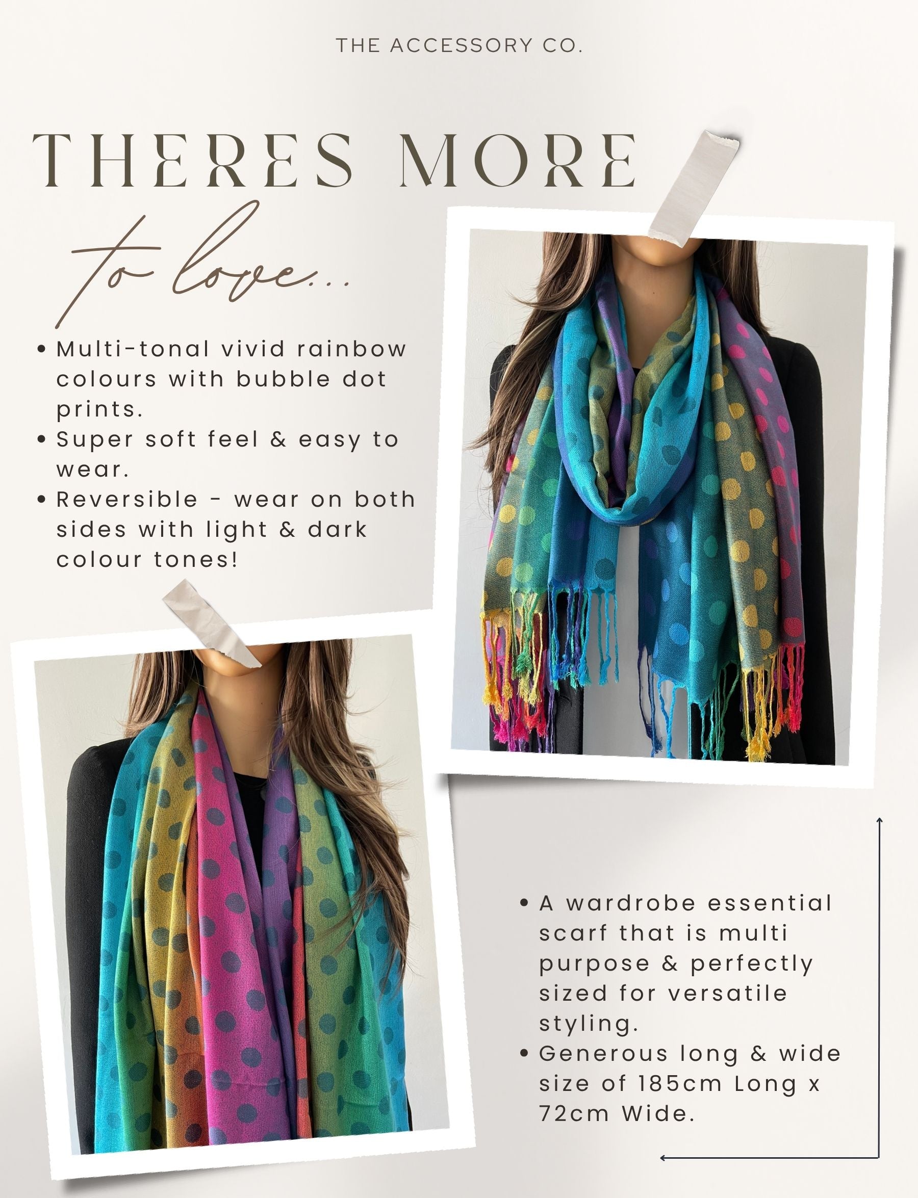 LARGE TEAL MULTI-COLOUR DOT PRINT PASHMINA SHAWL SCARF - A-SHU.CO.UK