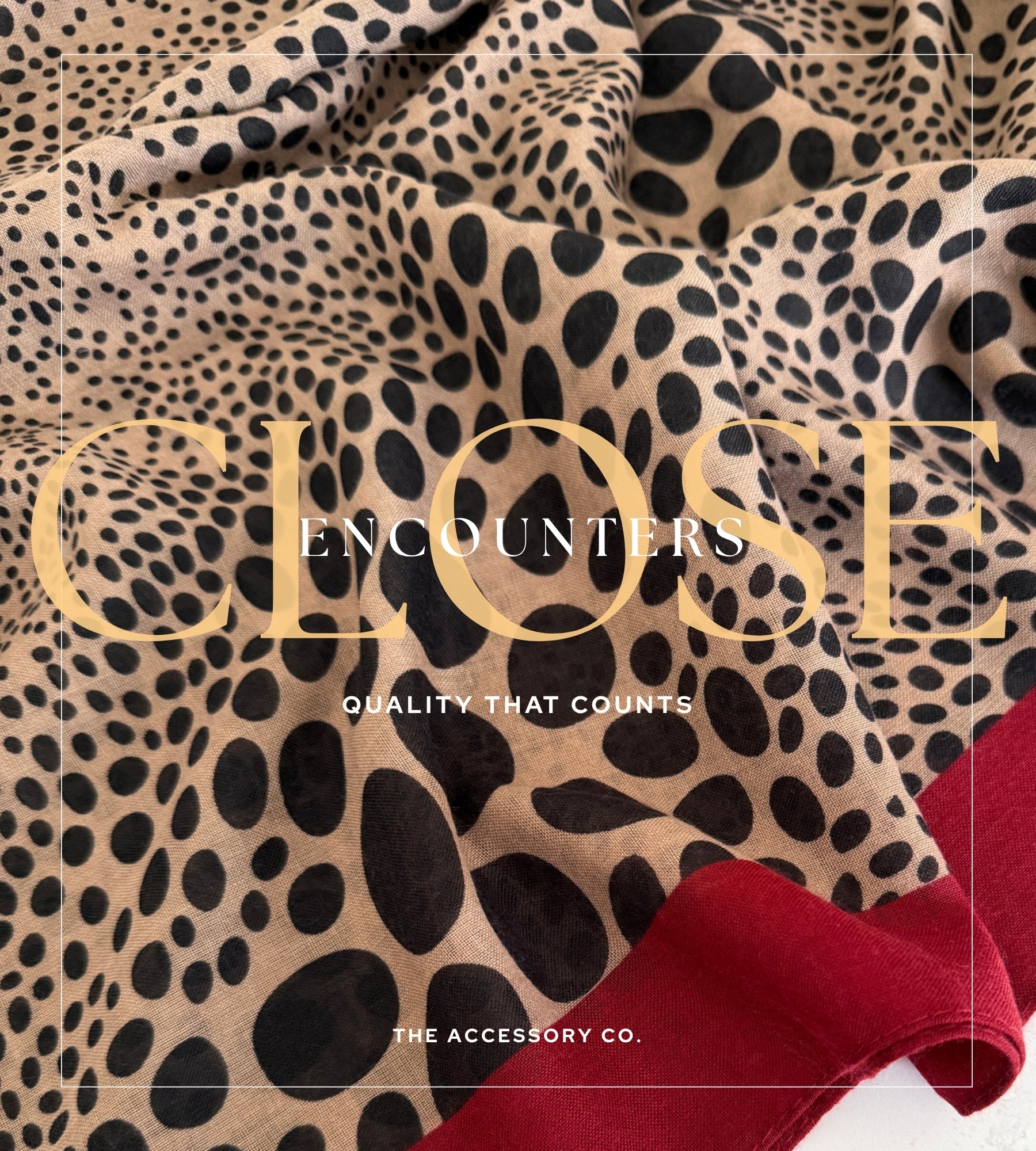 LIGHTWEIGHT BURGUNDY LEOPARD DOT PRINT SCARF