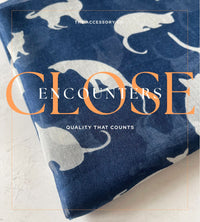 LIGHTWEIGHT PLAIN NAVY AND WHITE CAT SCARF - A-SHU.CO.UK
