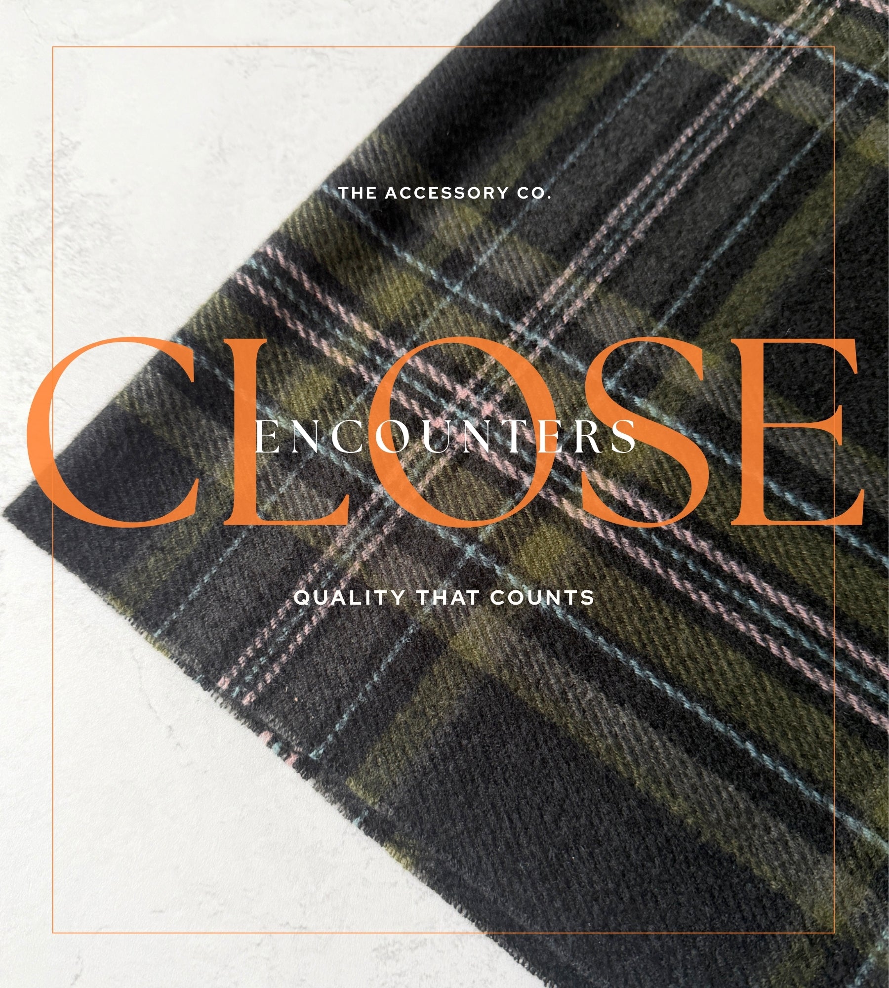 LONG BLACK WOOL BLEND CHECKED TARTAN SCARF