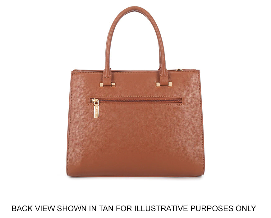 BURGUNDY MULTI-COMPARTMENT CROSS BODY HANDBAG WITH LONG STRAP