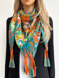 Leopard Print Scarf