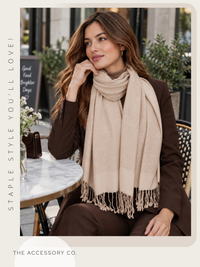 ROSE GOLD PAISLEY PRINT REVERSIBLE PASHMINA SHAWL SCARF - A-SHU.CO.UK