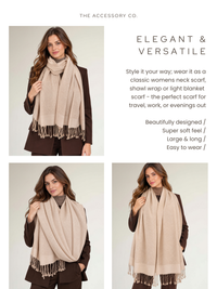 ROSE GOLD PAISLEY PRINT REVERSIBLE PASHMINA SHAWL SCARF - A-SHU.CO.UK