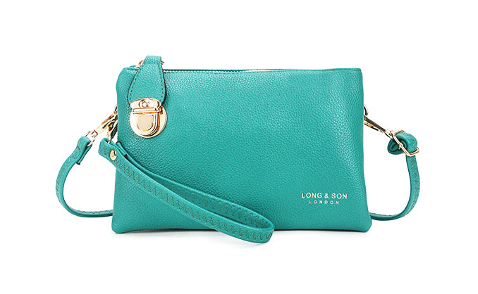 Teal Clutch Bag 