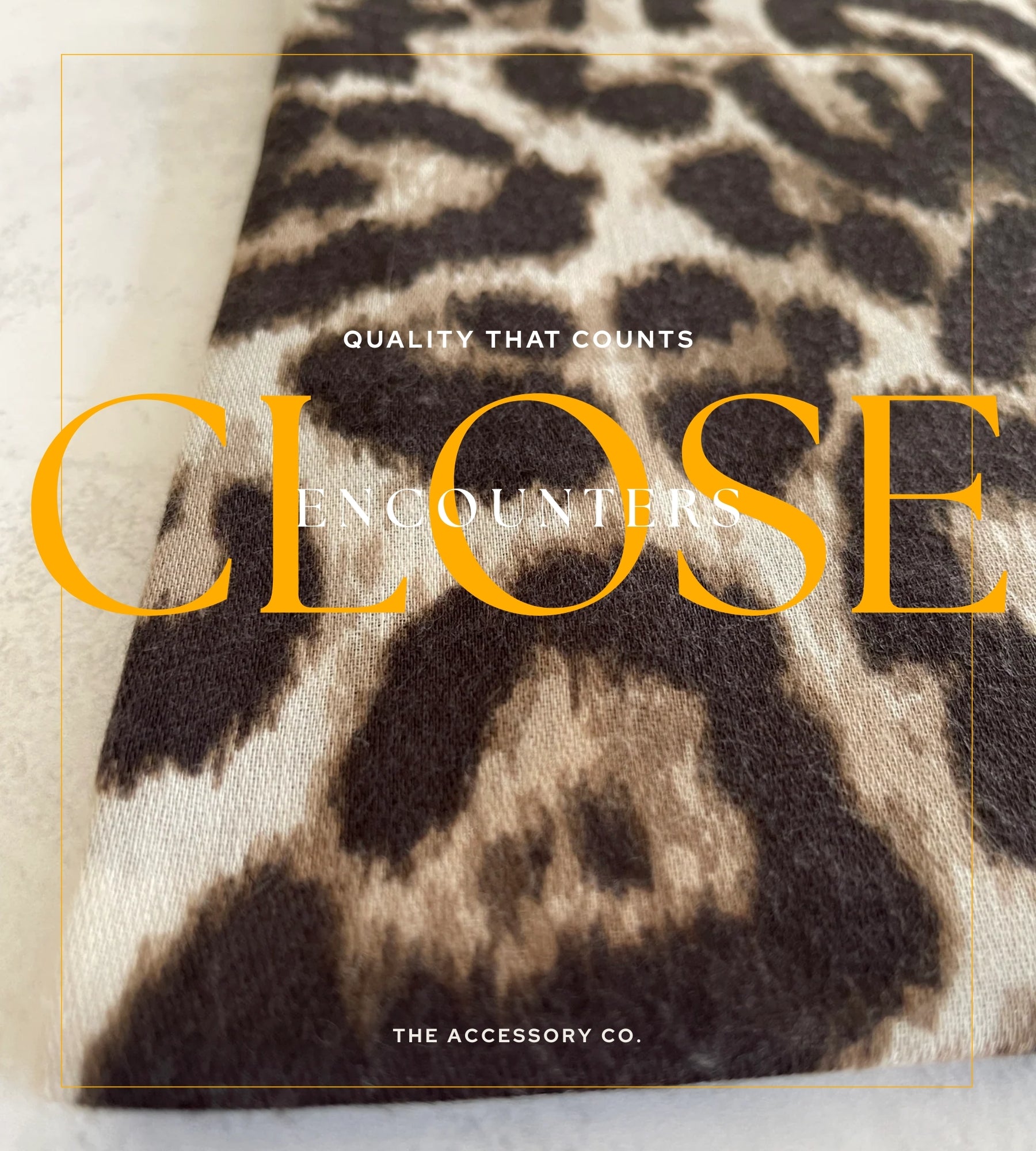 TAUPE COTTON BLEND CLASSIC LEOPARD PRINT SCARF