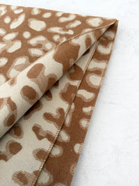TEAL CASHMERE BLEND COLOURFUL LEOPARD PRINT SCARF