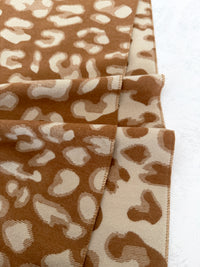 TEAL CASHMERE BLEND COLOURFUL LEOPARD PRINT SCARF