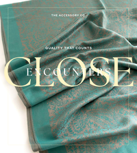 TEAL PAISLEY PRINT REVERSIBLE PASHMINA SHAWL SCARF - A-SHU.CO.UK